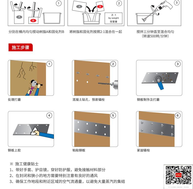 包钢泸州粘钢加固施工过程